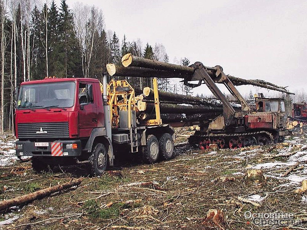Лесовоз-роспуск на шасси МАЗ