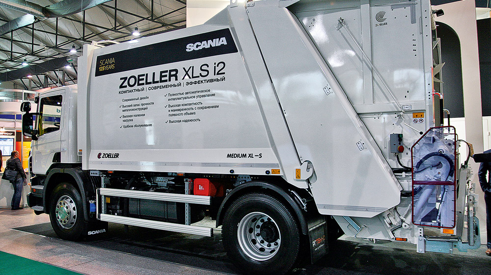 Мусоровоз новой серии Zoeller Medium XLS i2 на шасси Scania Р250