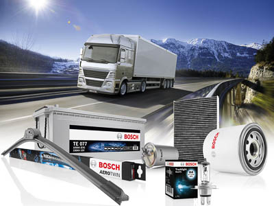 Сезонное ТО и запчасти Bosch для безопасной и беспроблемной эксплуатации грузовиков зимой