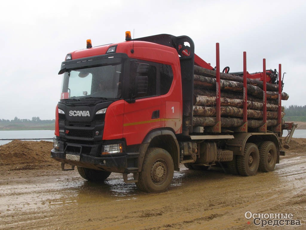 Лесовоз-сортиментовоз Scania G500B6x6HZ