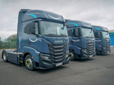 IVECO поставит Amazon 1064 грузовика S-WAY с газовыми двигателями для эксплуатации в Европе