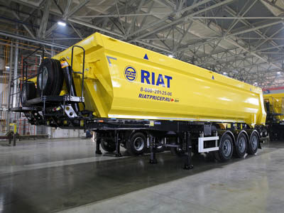 Компания «Риат» перестала использовать шведскую сталь для самосвальных полуприцепов