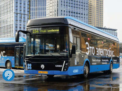 Электробус ЛиАЗ в обновленном дизайне 3 недели в столице