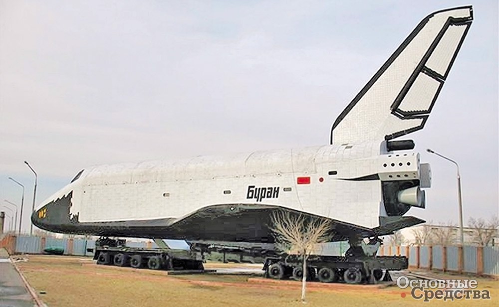 Доставка космического корабля «буран» модулем чмзап на космодром «байконур»