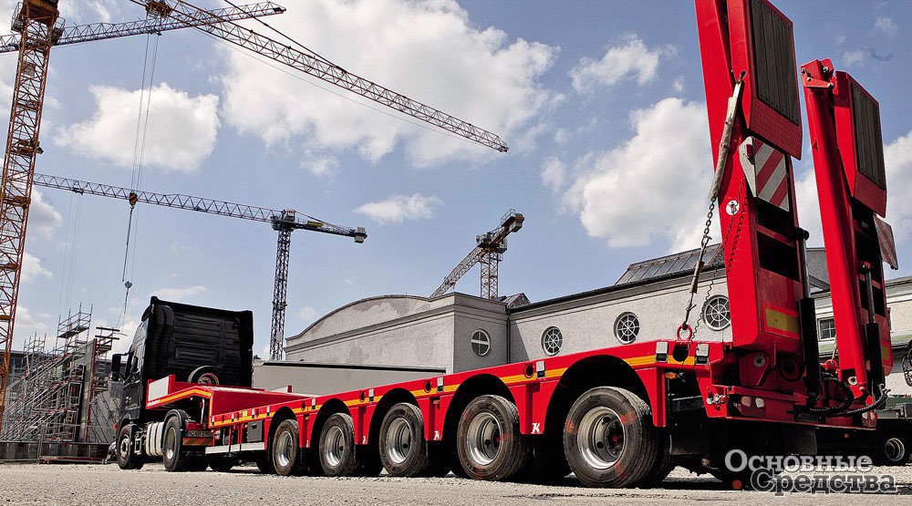 Грузовые платформы Kässbohrer отличаются высоким качеством и эффективностью при перевозке тяжеловесных грузов