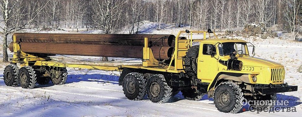 Трубоплетевоз-роспуск на шасси «Урал-4320»