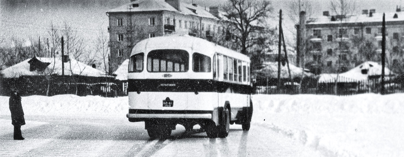Испытание автобуса ЛиАЗ-158 зимой 1961–1962 гг.