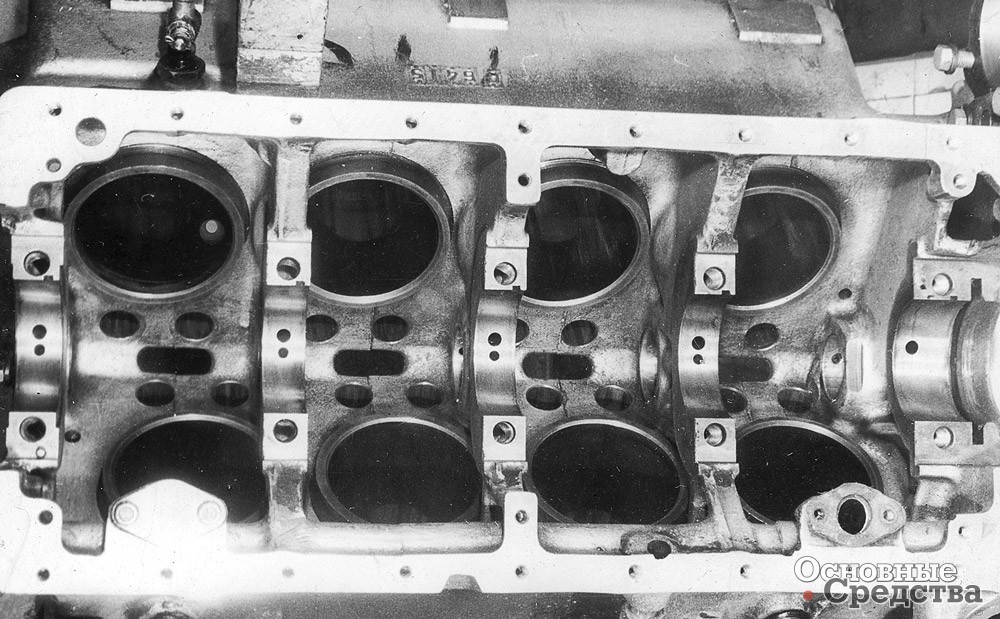 Блок цилиндров двигателя ЗИЛ-136 после модернизации