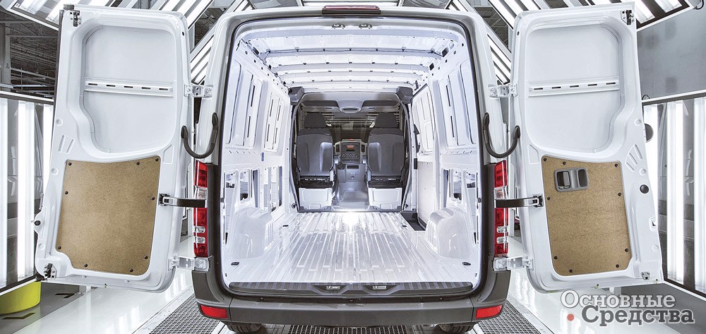 Внутреннее пространство изотермического фургона на шасси Mercedes-Benz Sprinter