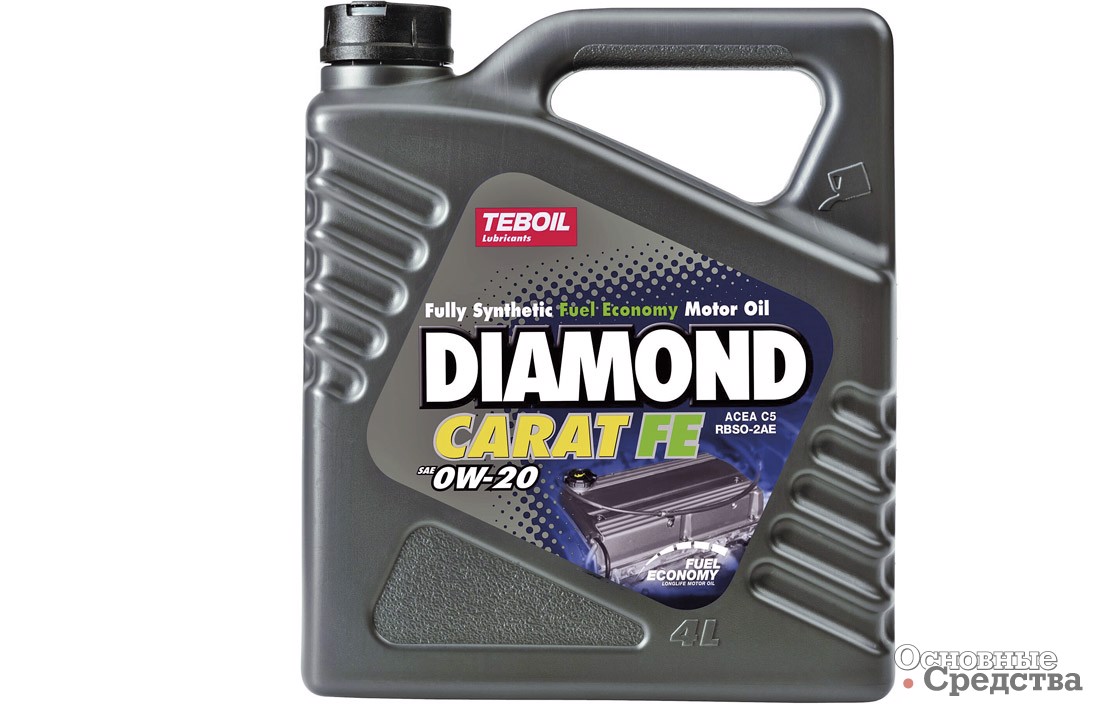 Синтетическое моторное масло TEBOIL Diamond Carat FE 0W-20 для двигателей, требующих особо низкую вязкость масла