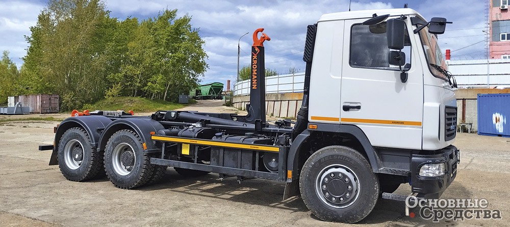 Бюджетный городской мультилф МАЗ-631226 с крюком KROMANN ML18S.52.6