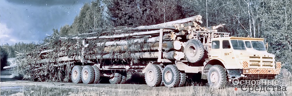МоАЗ-7411 с двойными колесами