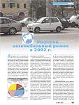 Мировой автомобильный рынок в 2002 г.