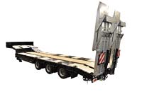 Koegel Flatbed semi trailer total rear
