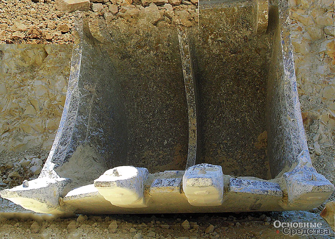 Специальный ковш вместимостью 8,4 м[sup]3[/sup] для RH-120E