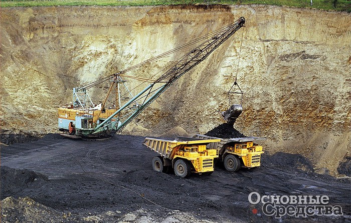 ЭШ-6.45 на погрузке угля (с сайта  www. fotogor.ru)