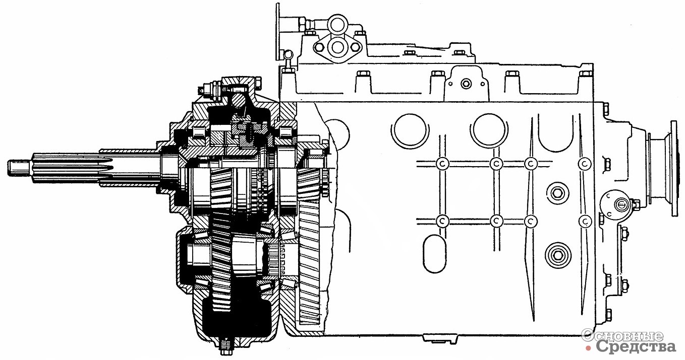 Передний двигатель коробки передач ZF