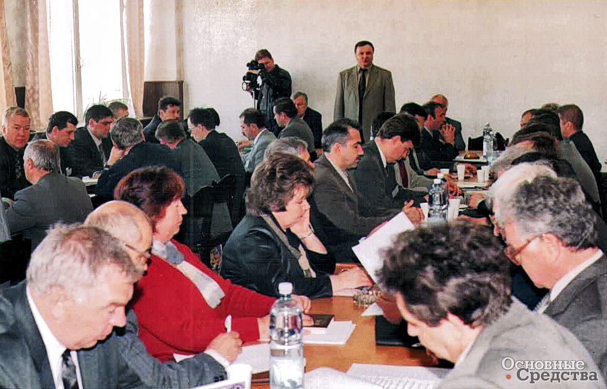 2002 г. Совещание региональных представителей ЗАО «Строймашсервис» на ОАО «Елецгидроагрегат»