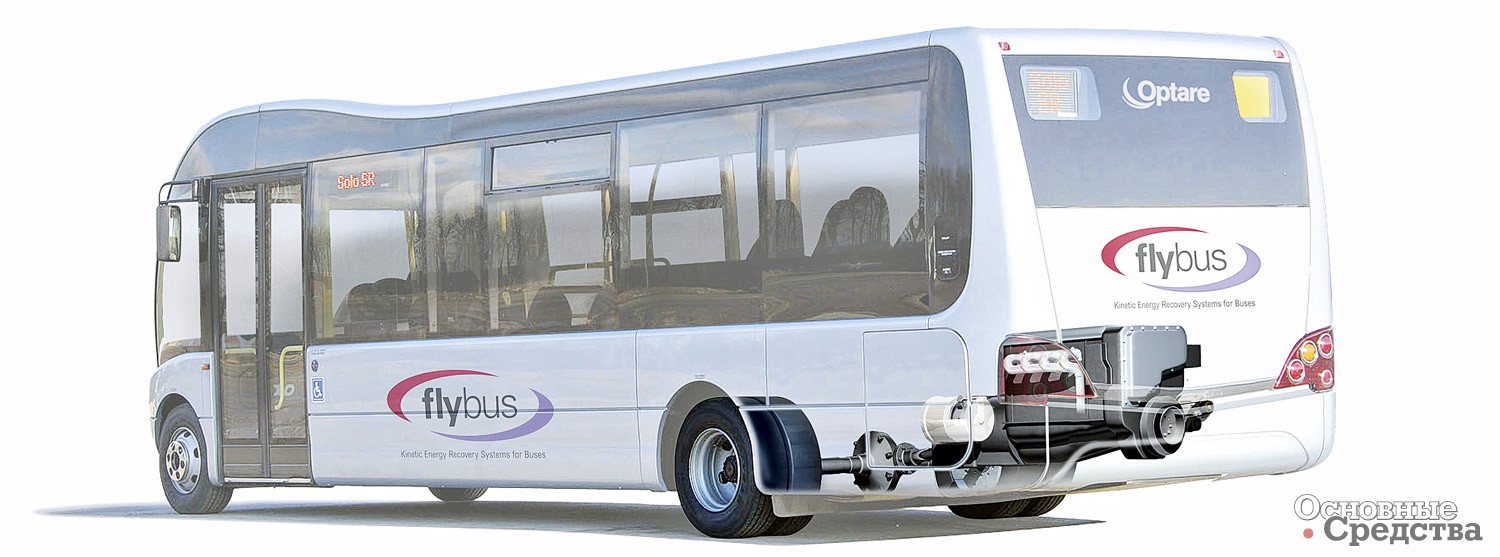 Автобус Flybus, оборудованный вспомогательным маховиком Ricardo