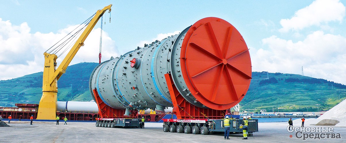 Перевозка 1000-тонного груза компанией ALE на SPMT Scheuerle в роспуске