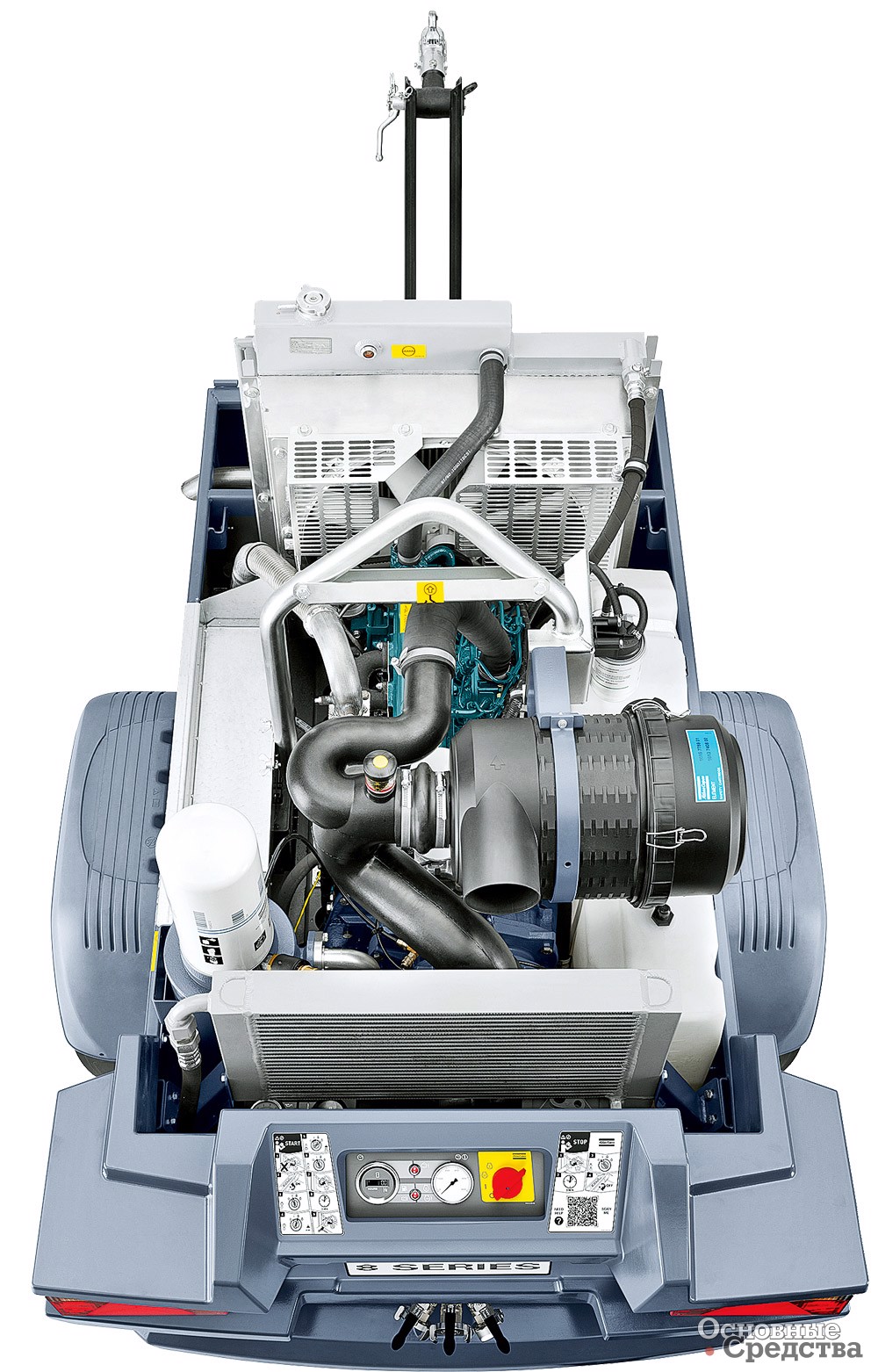 Дизельный компрессор [b]Atlas Copco XAS 88[/b] подходит для питания пескоструйного, покрасочного оборудования и другого пневматического инструмента