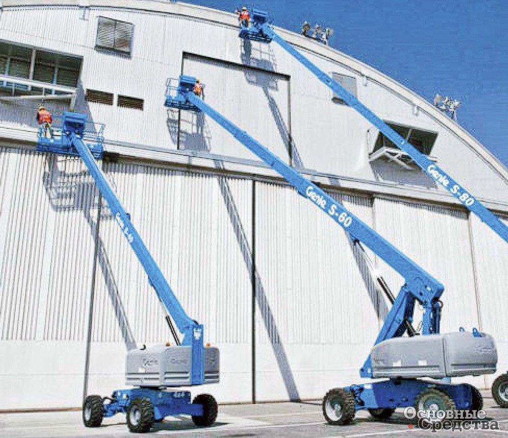 В Genie предлагают покупателям дизельные телескопические подъемники на колесном ходу с рабочей высотой от 14,2 до 56,9 м