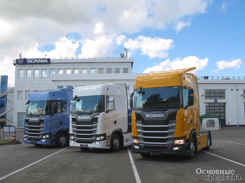 Три первых на российском рынке тягача Scania нового поколения