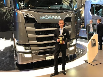 Scania Next Generation признана «Лучшим коммерческим автомобилем 2017 года в России»