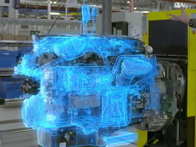 Производство 4.0: Renault Trucks и компания Immershion  экспериментируют со смешанной реальностью с целью контроля качества двигателя