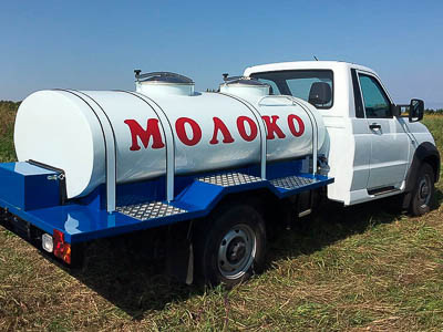 Две модификации УАЗ «Профи» с цистернами для перевозки молока и топлива прошли сертификацию