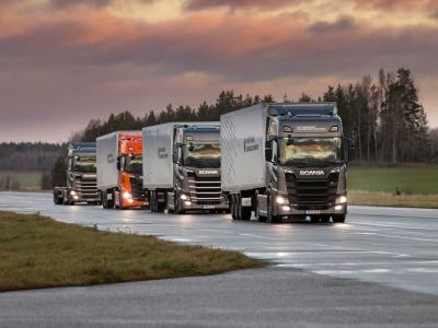 Scania совершает прорыв в разработке систем для автопилотируемых колонн