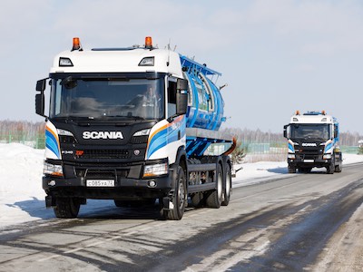 Scania впервые поставила коммунальную технику на метане