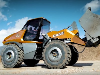 CASE CE представляет концепцию колесного погрузчика на метане — проект Tetra