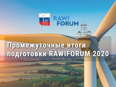 Промежуточные итоги подготовки Международного Форума по ветроэнергетике RAWIFORUM 2020