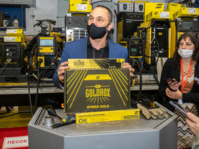 Золотой клондайк: Компания ESAB представила новый электрод на выставке Rusweld 2020