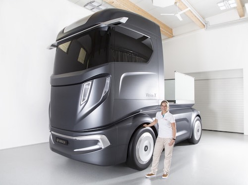 На IAA 2016 концепт Bosch VisionX демонстрирует, какими будут грузовые автомобили через 10 лет