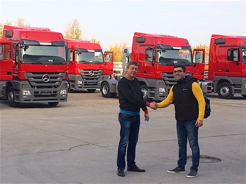 Группа компаний «О2 Рус» пополнила свой парк грузовиками «Мерседес-Бенц»