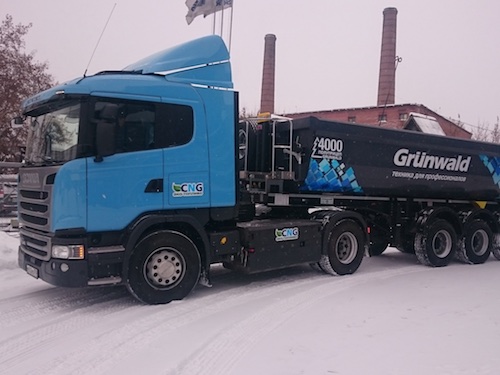 Scania продолжает поставлять технику на газомоторном топливе